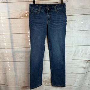 Chico's Medium Wash Straight Leg Jean Size 00R